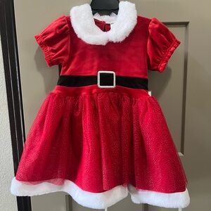 Festive Red Santa Dress Costume for Kids